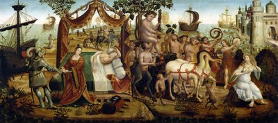 Ariadne op Naxos, uit het Verhaal van Theseus door Master of the Campana Cassoni